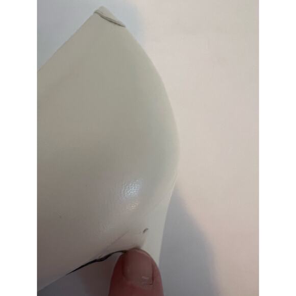 VIA SPIGA CREAM WHITE OPEN TOE WOMENS HEELS SIZE 7 1/2 B - Picture 12 of 12